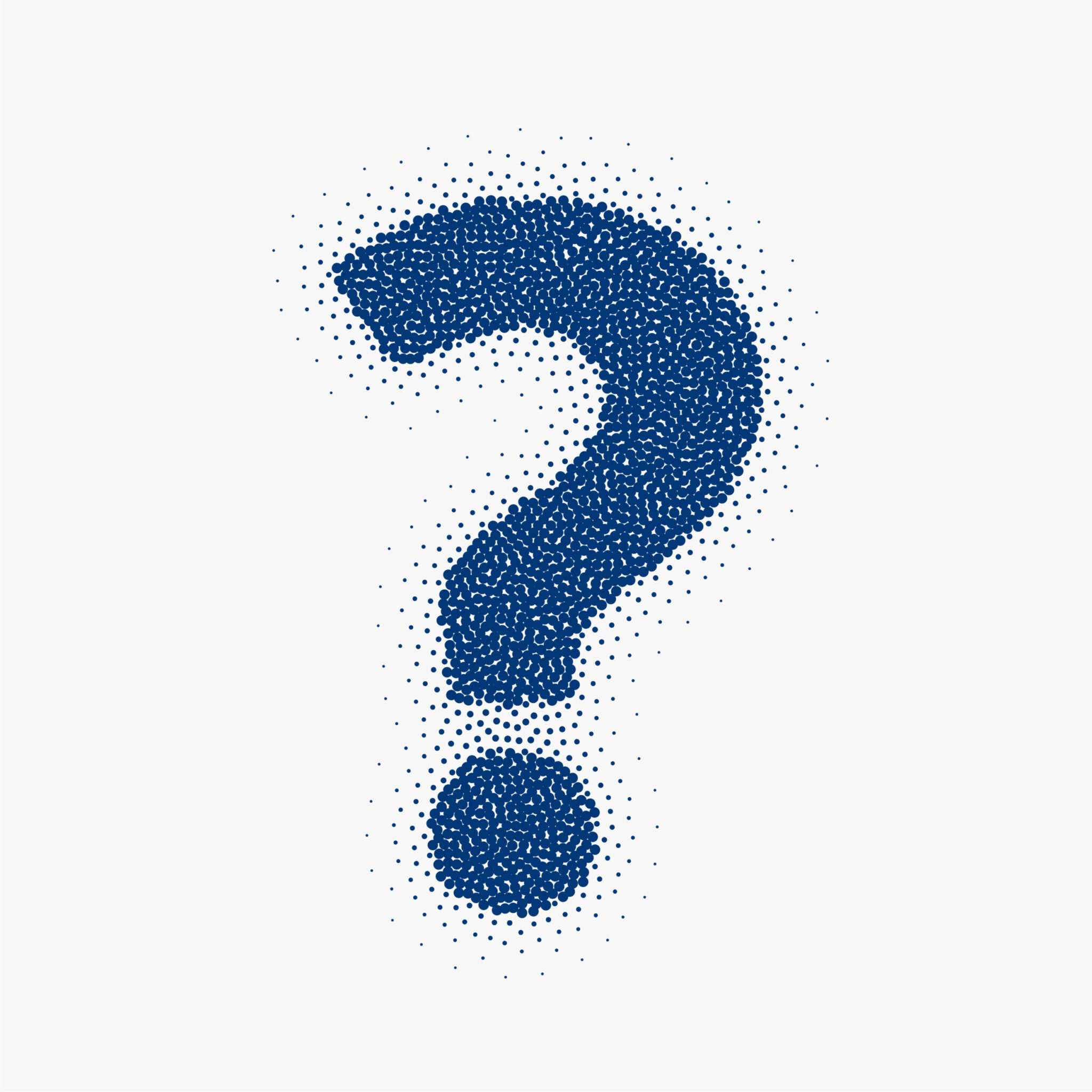 particle style question mark sign background design